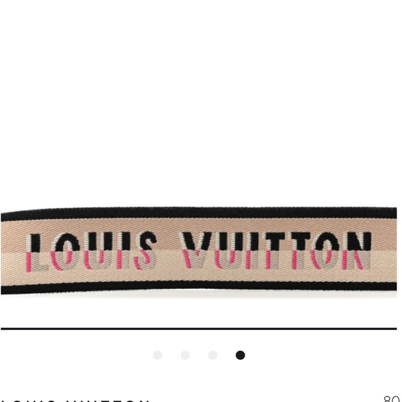 🩷🖤 BRAND NEW --Louis Vuitton Sporty Logo Bandouliere Shoulder Strap Jacquard - Picture 10 of 12